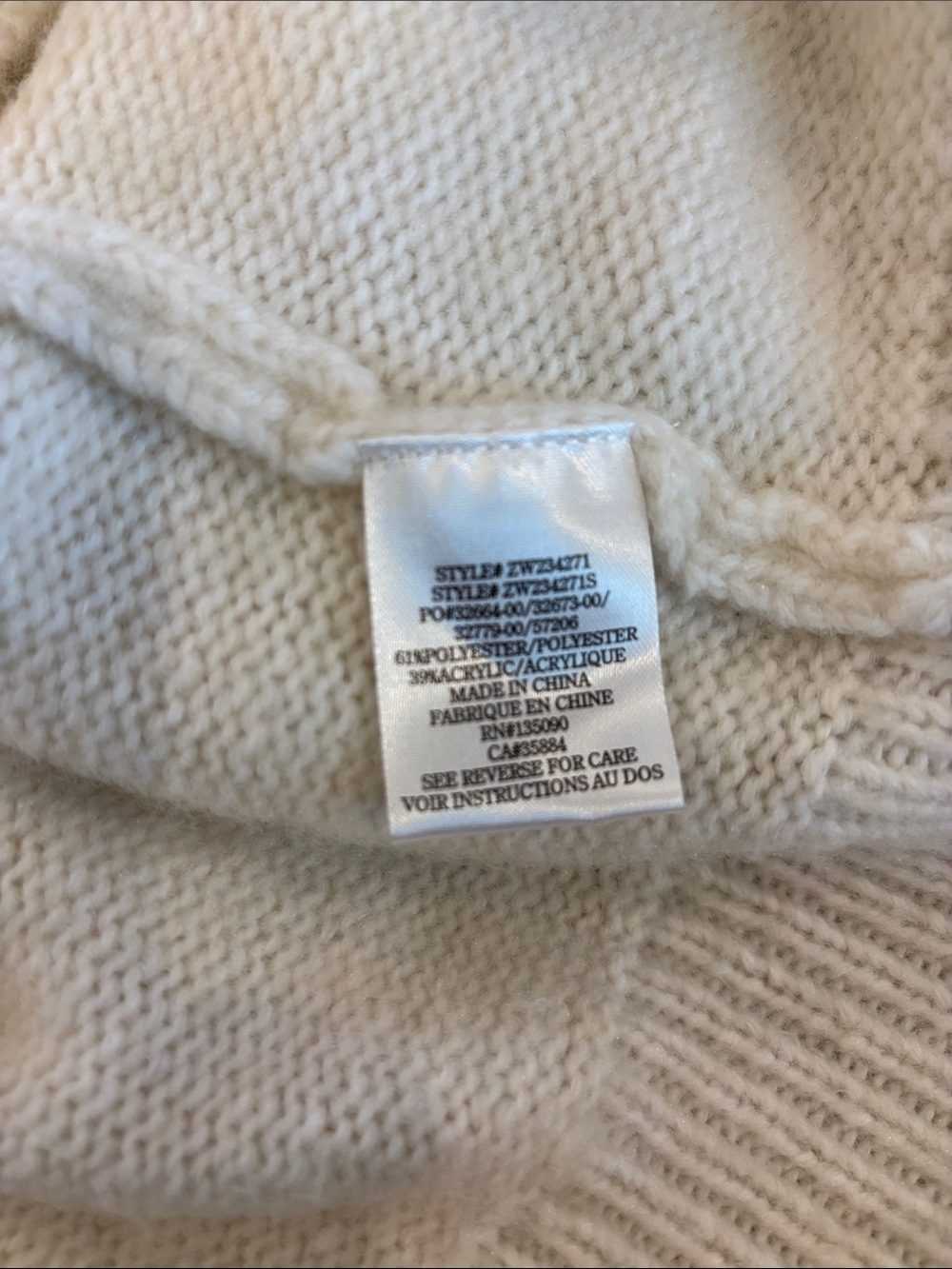 Z Supply Danica Sweater in Sea Salt Size Medium NWT Preppy Capsule Wardrobe $89 - Picture 8 of 9